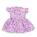 KESOTO La Bambola Vestisce Il Vestito Floreale dal Bicchierino del Manicotto Dentellare per Bambola Americana della Bambina da 14 Pollici