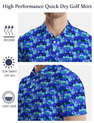 wunjqen Funny Golf Shirts for Men