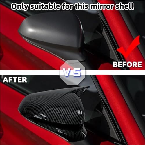 Garniture rétroviseur Seat Leon MK4 masquer rayures avec style carbone Cupra