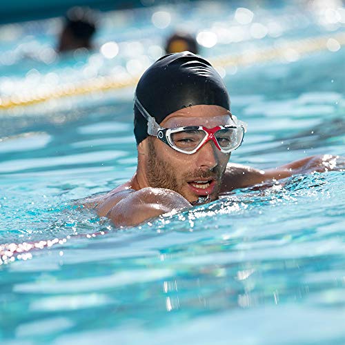 Máscara de natação aqua sphere vista transparente/cinza - lente fumê