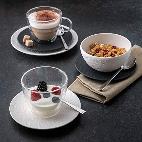 Villeroy & Boch Manufacture Rock Mocha/Espresso Saucer, 12 cm, Premium Porcelain, Black - Image 3