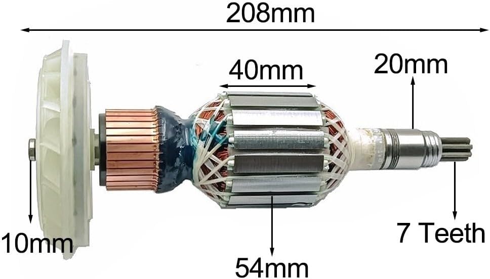 For Bosch Compatible Armature Rotor and Anchor 1614011072 for GSH11E For GBH10DE 11223EVS Power Tools Replacement Parts for AC220V 240V Equipment
