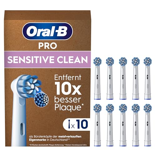 Oral-B Aufsteckbürsten PRO Sensitive Clean, Weiß, 10 Stück – Ansicht 1