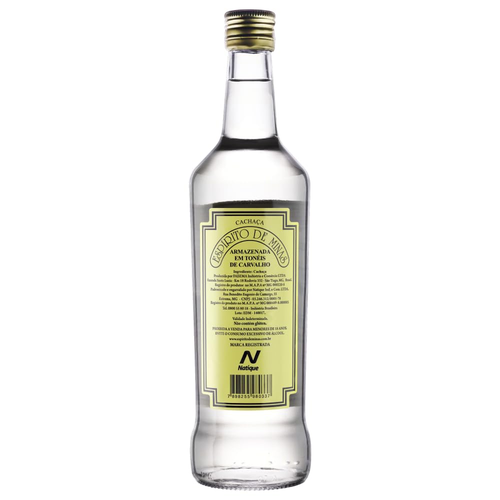 Espirito De Minas Cachaça (1 x 0.7 l), 700 ml (1er Pack)