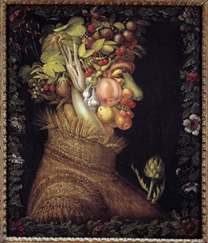 Lienzo decorativo de Giuseppe Arcimboldo para la pared del dormitorio en casa 60x90cm