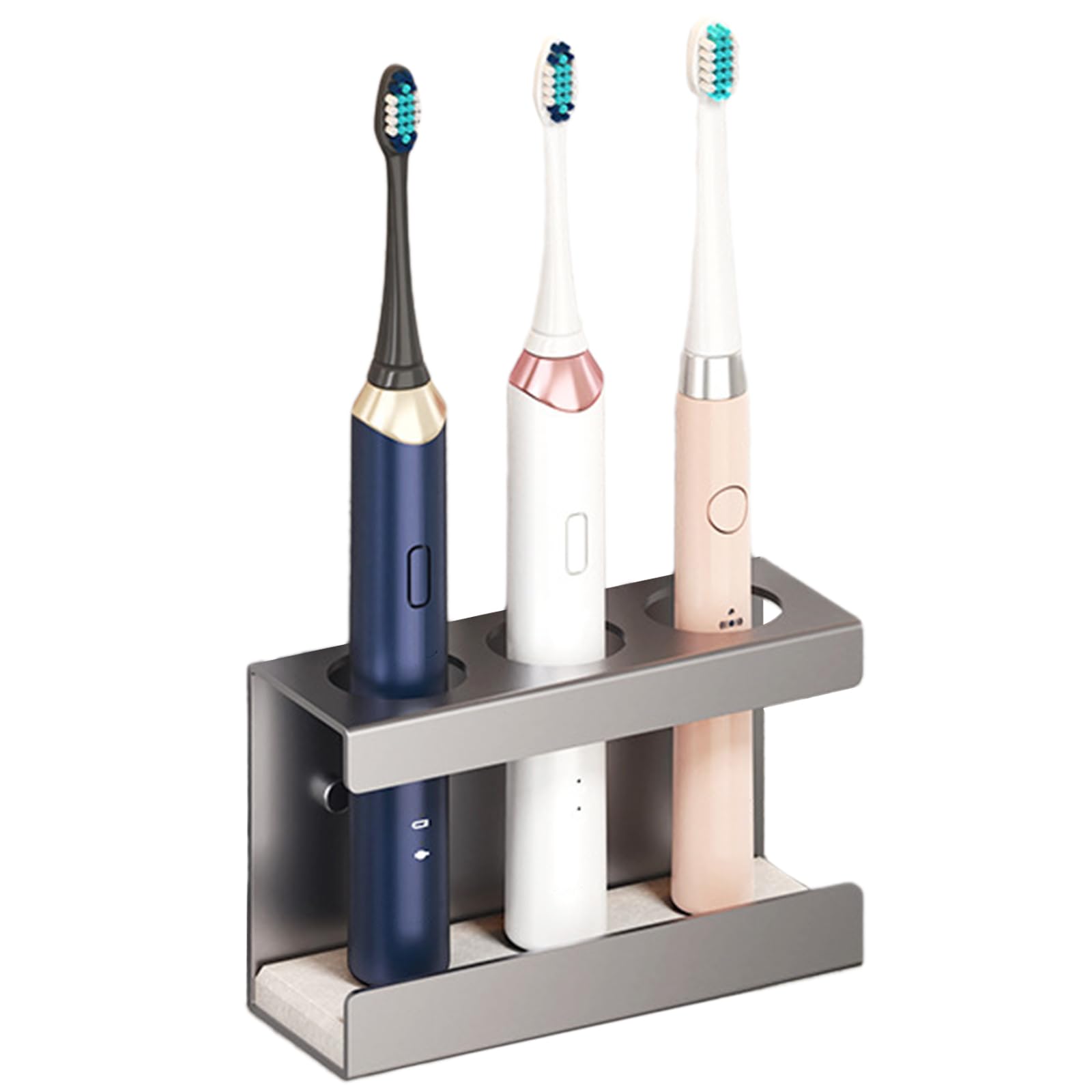 Jazuaiao Wall Mounted Toothbrush Holder for Shower, Tooth Brush and Toothpaste Organizers Hanger for Dorms Bathrooms 2/03 / 4 Slot Toothbrush Hanger