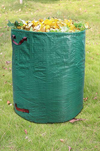Phyex Professional 4-Pack 132 Gallon Gardening Bags For Lawn Yard, Extra Large Reusable Leaf, Waste And Trash Container #TOP4