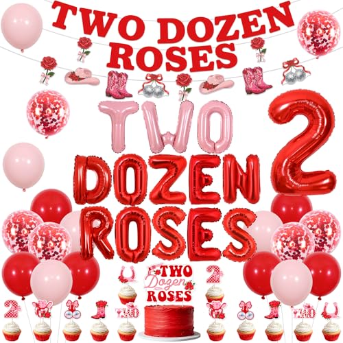 Kit ballons rose cowgirl 2 ans résistants pour décoration de gâteaux