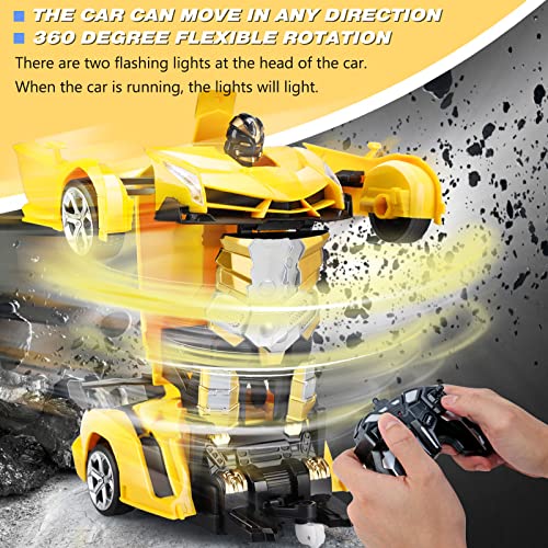 Remote Control Car Toys - Transforming Rc Cars For Kids & Boys Toys - One Button Transformation And 360 Degree Rotating Drifting - Gifts For Boys And Girls #TOP2
