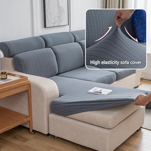 Housse de coussin de canapé 2 places extensible en velours vert
