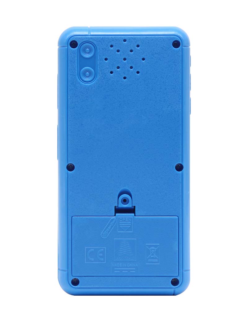 Console De Jeux Rétro Portable En Forme De Bloc – 23 Jeux Intégrés (Brick, Course, Tir) – Grand Écran – Piles AA (Non Incluses) – Bleu