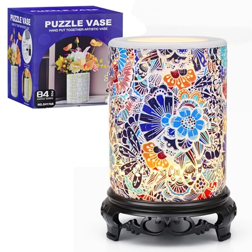 Pot de fleurs en puzzle 3D à LED, l'objet déco utile et illuminé - 2