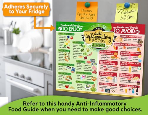 Gráfico Magnético de Alimentos Antiinflamatorios para Adultos miniatura 3