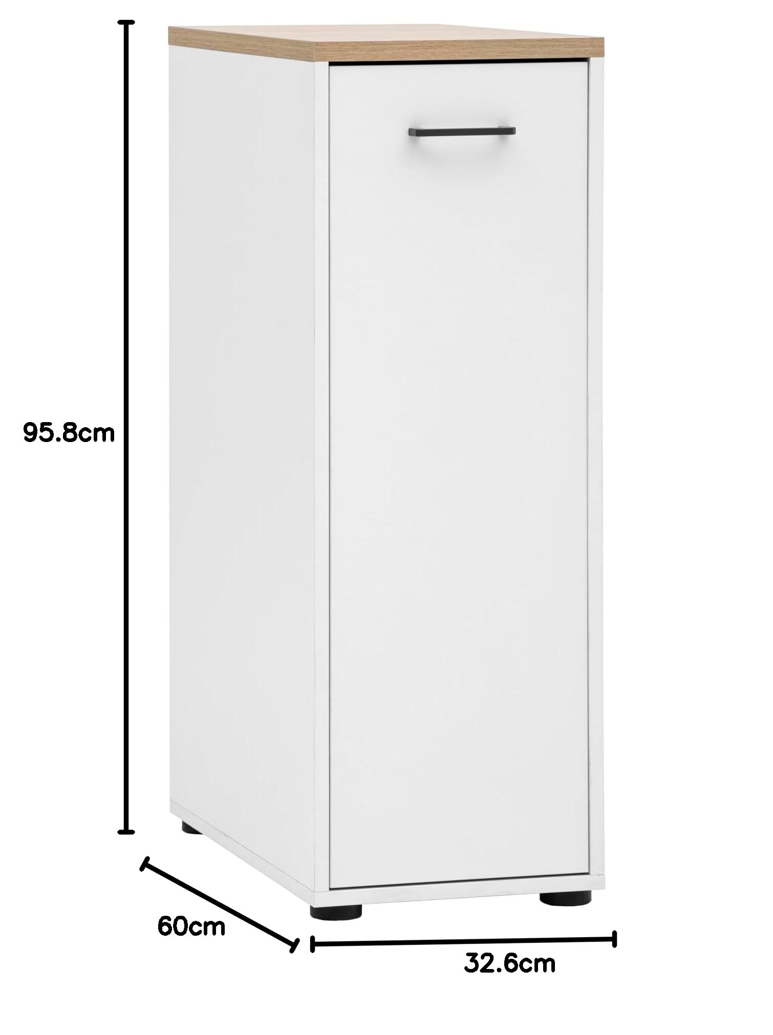 Schildmeyer Armadio per farmacie Solea 702051, bianco opaco, 32,6 x 60 x 95,8 cm