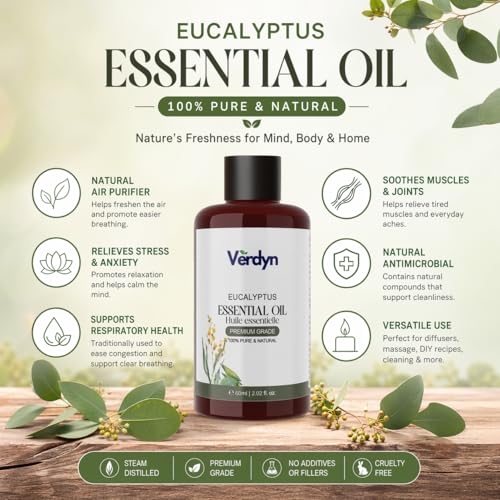 Aceite Esencial de Eucalipto 60ml 100% Puro Natural miniatura 2