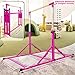 PreGymnastic Foldable Gymnastics Bar, 6FT Horizontal Bars, Folding Training Bar for Kids Ages 3-18, Weight Limit 500 LB, Adjustable kip Bar,Home Gym Equipment Indoor(Foldable Bar with Mat,Purple-Mat)