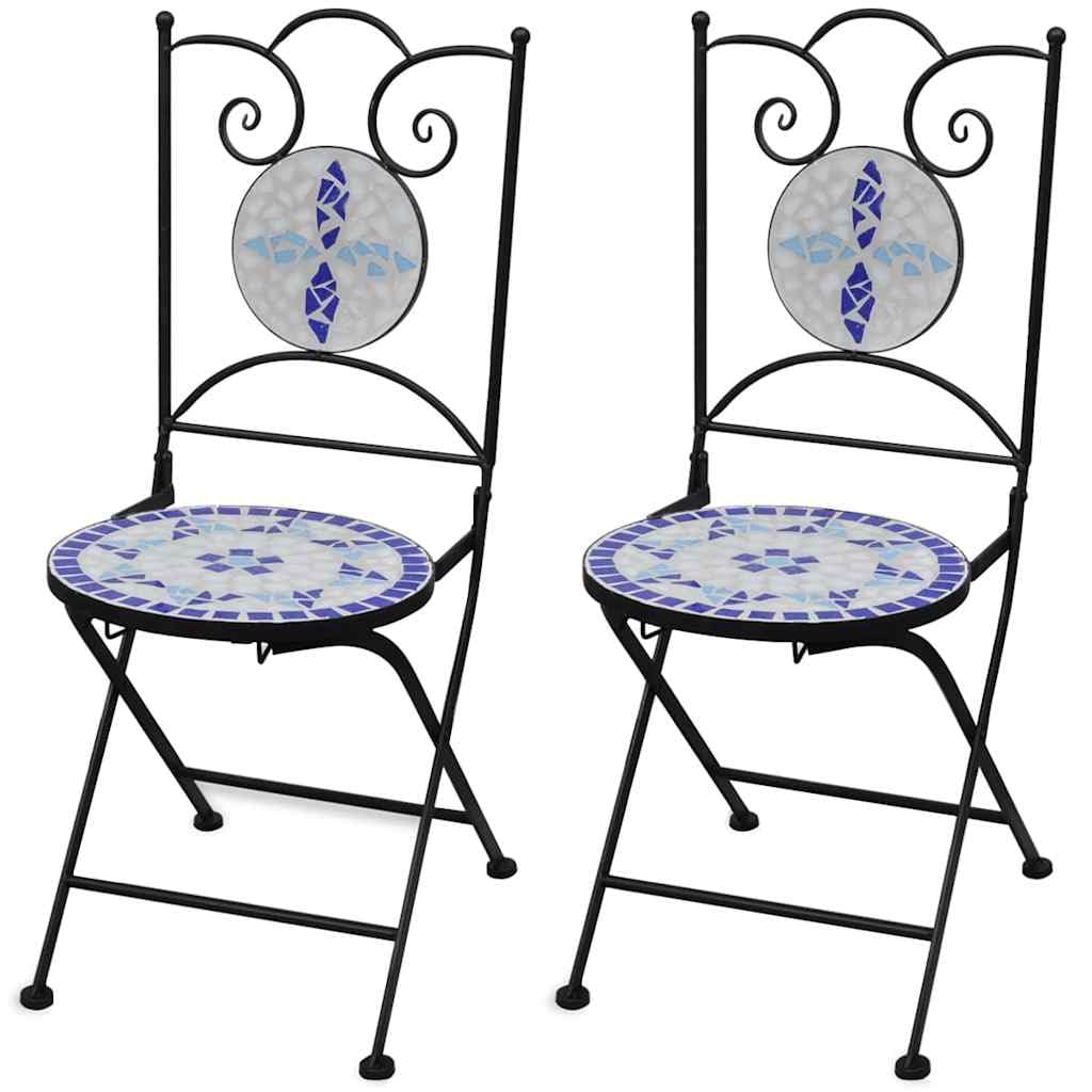 Chaise de bistrot pliante de jardin et balcon avec cadre en fer lot