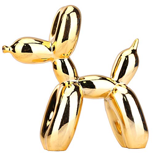 Shiny Balloon Dog Statue Home Decor Modern Art Statues for