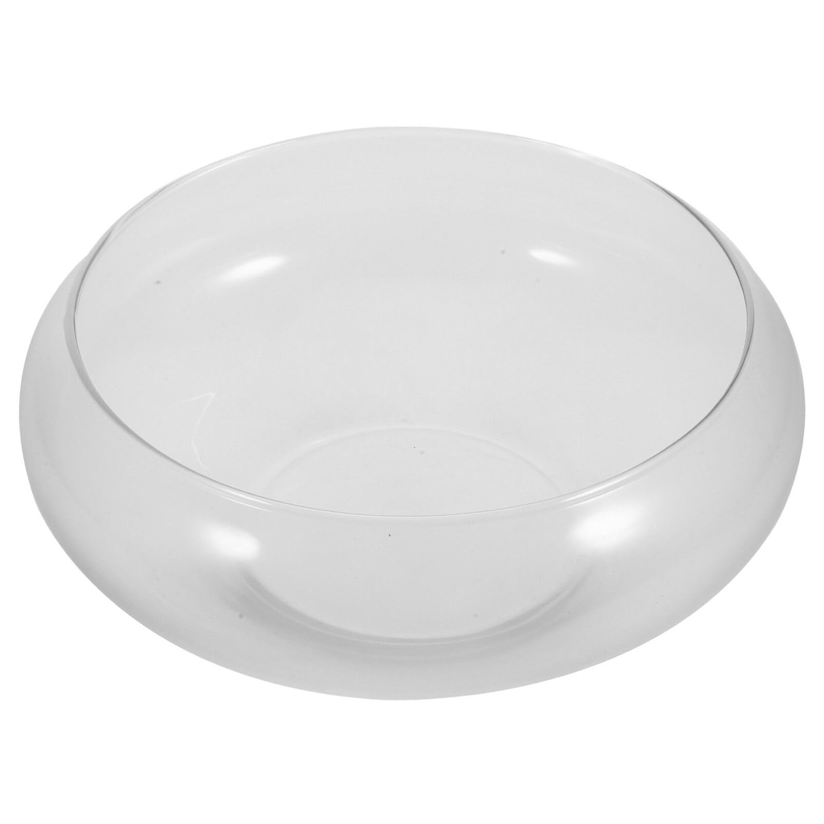 HANABASS Pecera De Cristal Florero De Boca Ancha Pecera Pequeña Acuario para Peces Betta Terrario De Cristal De Escritorio Plato De Dulces