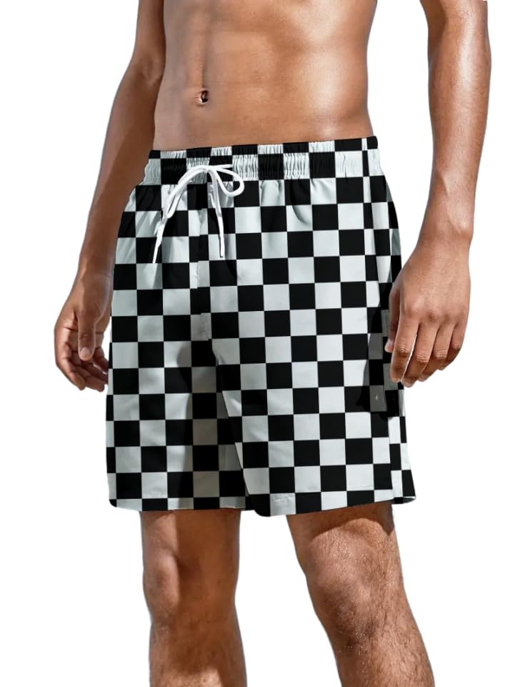 Men's Beach Shorts with Elastic Waistband Vacation & Summer Outdoor Activities