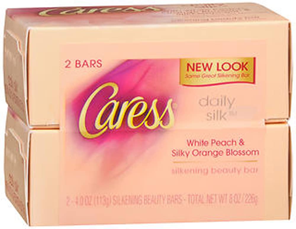 Caress Daily Silk Beauty Bars, 4.25 oz bars, 2 ea (Pack of 2)