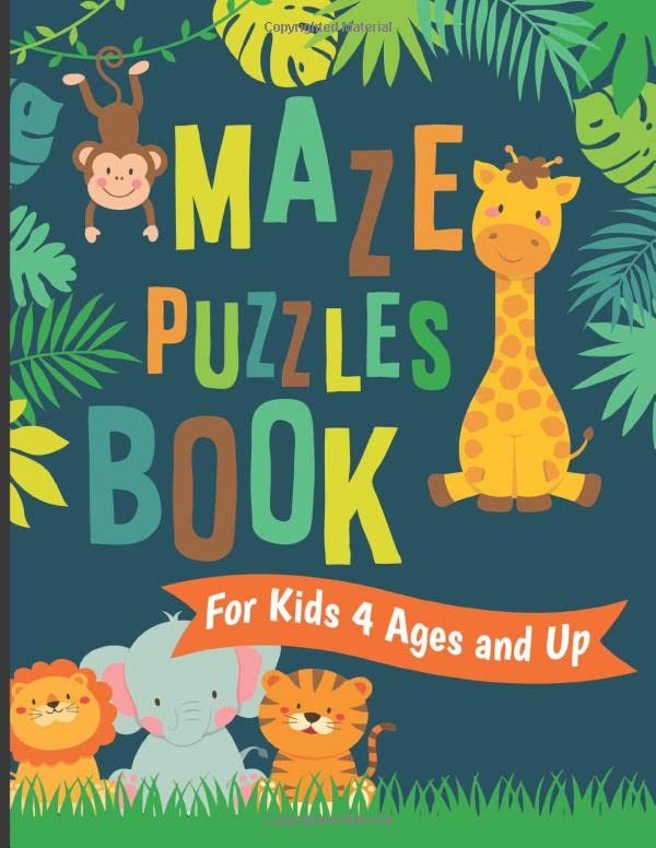 Independently published Maze Puzzles book for Kids 4 ages and up (Maze Puzzles book for Kids Series)