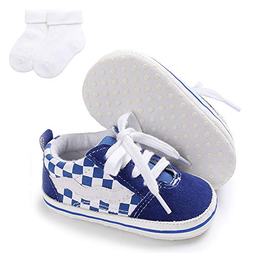 Unisex Baby Boys Girls Star High Top Sneaker Soft Anti-Slip Sole Newborn Infant First Walkers Canvas Denim Shoes
