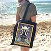 AKTAP The Moon Goddess Tarot Card Inspired Gifts Triple Moon Wiccan Pagan Witch Tote Bag Tarot Card Lover Gifts Greece Merchandise (TB, Moon Goddess-PY1) #5