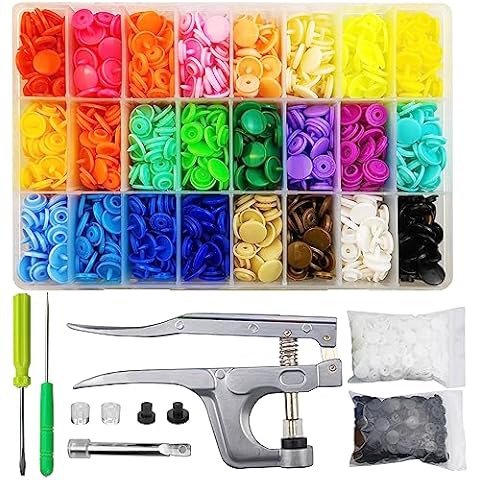 460 Sets T5 Plastic Snaps and Pliers Cover