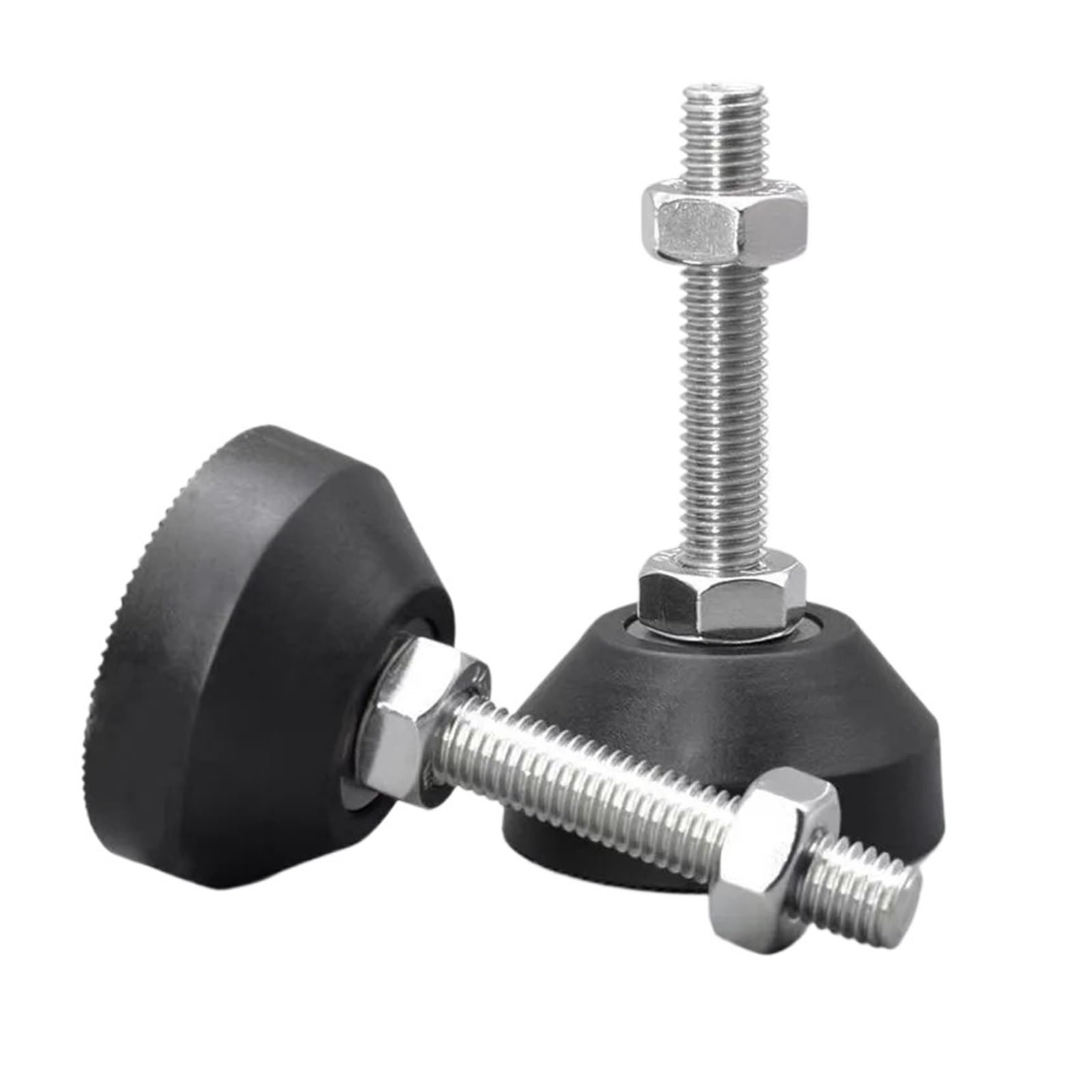 Set di 1 piedini di livellamento in pelliccia, 4 pezzi, diametro 40 mm, base girevole filettata per tornio, adatti per M5, M6, M8, M10, M12, altezza 1 1 m