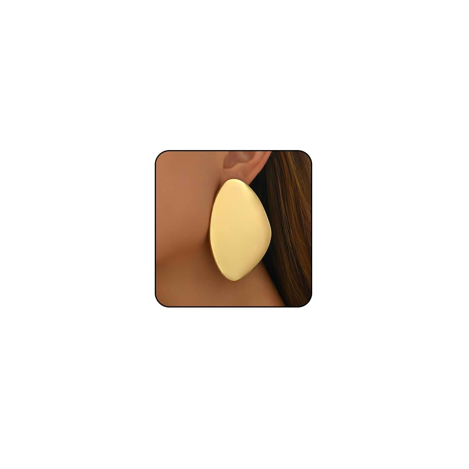 Statement Earrings for Women Big Earrings Large Statement Earrings Chunky Irregular Geometric Drop Dangle Earrings Oval Round Pebble Shape Earrings Chunky Jewelry