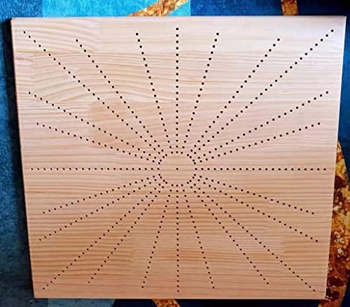 AROYEL Handcrafted Wooden Blocking Board -Crochet Gift for Granny Square Lovers-Bamboo Blocking Board for Knitting Crochet, Full Kit with 8 Stainless Steel Rod Pins (Square 40 * 40MM)