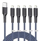 iPhone Charger Cable 10ft 5Pack, Long Lightning Cable 10 Foot iPhone Charging Cord 10 Feet Compatible for iPhone 12/11/11 Pro/X/Xs Max/XR/8/8 Plus/7/6/6s/SE/5c/5s/5 iPad Air 2/Mini Airpods