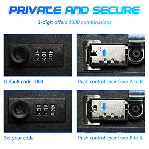 Gonioa 28 Key Cabinet Steel Security Lock Box With Combination Lock, Locking Key Organizer, Key Management Key Storage Lock Box With Code, Comes With Key Hooks & Tags Key Lab #TOP5