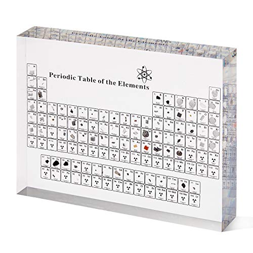 Periodic Table with Real Elements, Acrylic Periodic Table with Elements Samples, Periodic Table Display with Elements