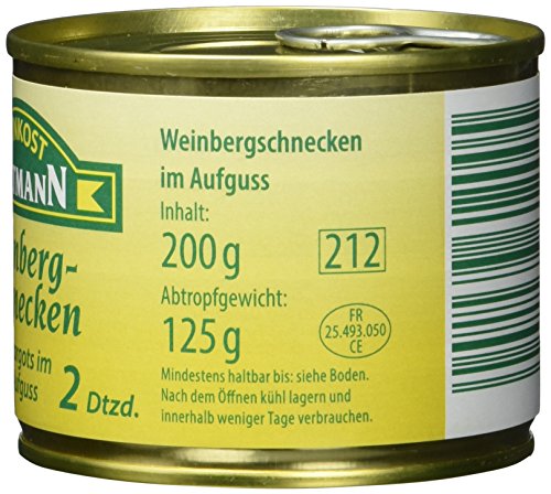Feinkost Dittmann Weinbergschnecken, Escargots im Aufguss, 2 Dutzend (1 x 200 g)