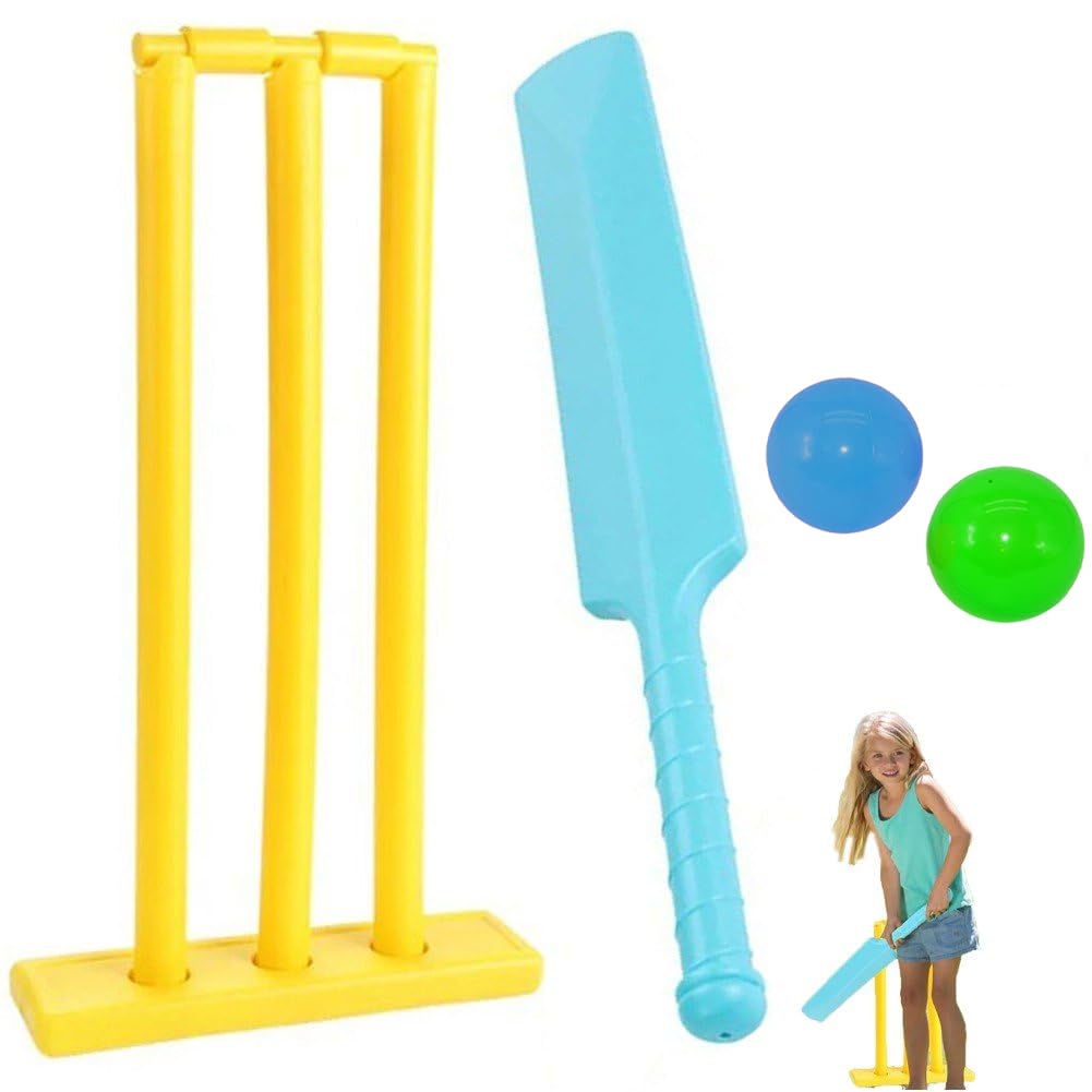 Giochi da Cricket Set di Mazze da Cricket in Plastica Set da Golf per Bambini Giocattoli Sportivi per Bambini Set da Golf Educativo Precoce Giocattolo per Bambini
