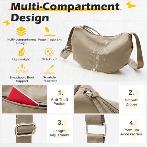 Image of SEAFEW Mini Crossbody Bag Shoulder Bag for Men, Small Messenger Satchel Bag for Women