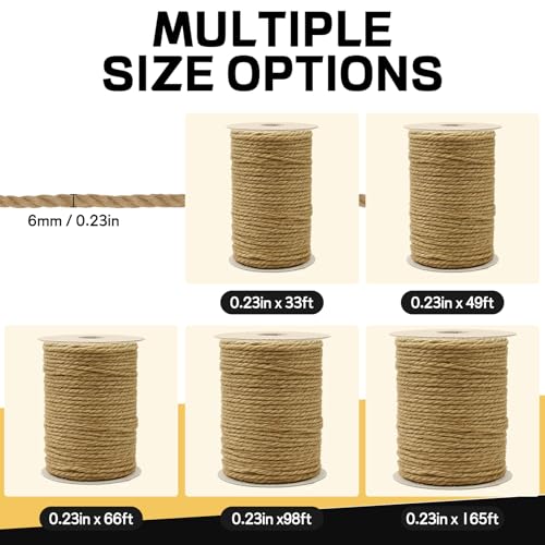 Cuerda de Sisal Natural 98 pies para Rascadores de Gato miniatura 5