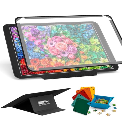 LOTMOFUN Jigsaw Puzzle Board for 1000 Pieces with Angle Adjustable Stand