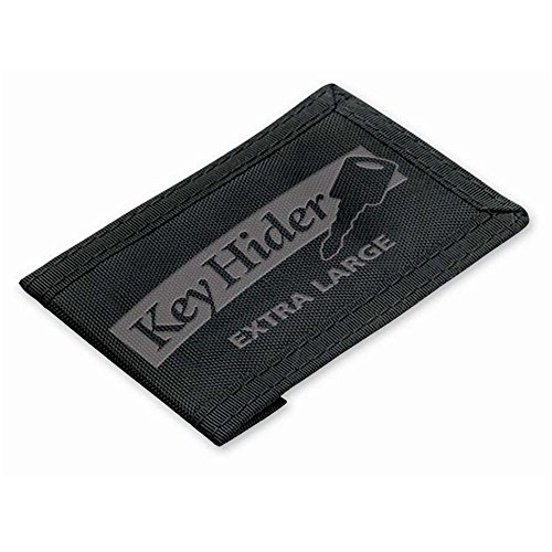 Lucky Line Key Hider Pouch, Velcro Nylon Adhesive, Extra Large (91301),Black #1