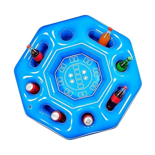 Radeau gonflable octogonal avec table de jeu flottante