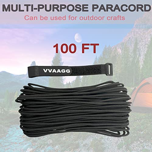 Vvaagg VVPR01 550 Paracord 100Ft, Strong Heavy-Duty Camping Rope thumb #2