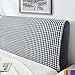 WYHQL Funda para cabecera de Cama Moderna y Sencilla Rejilla degradada Gris en Blanco y Negro Funda a Prueba de Polvo Funda Protectora para la cabecera de la Cama para la decoración del Dormitorio