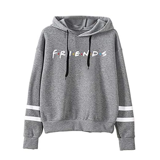 YBINGA Huvtröja dam hoodies vardag brevtryck plus size överdimensionerad damtröja dammode huvtröja moletom sudaderas för kvinnor (färg: Grå, storlek: 5XL)
