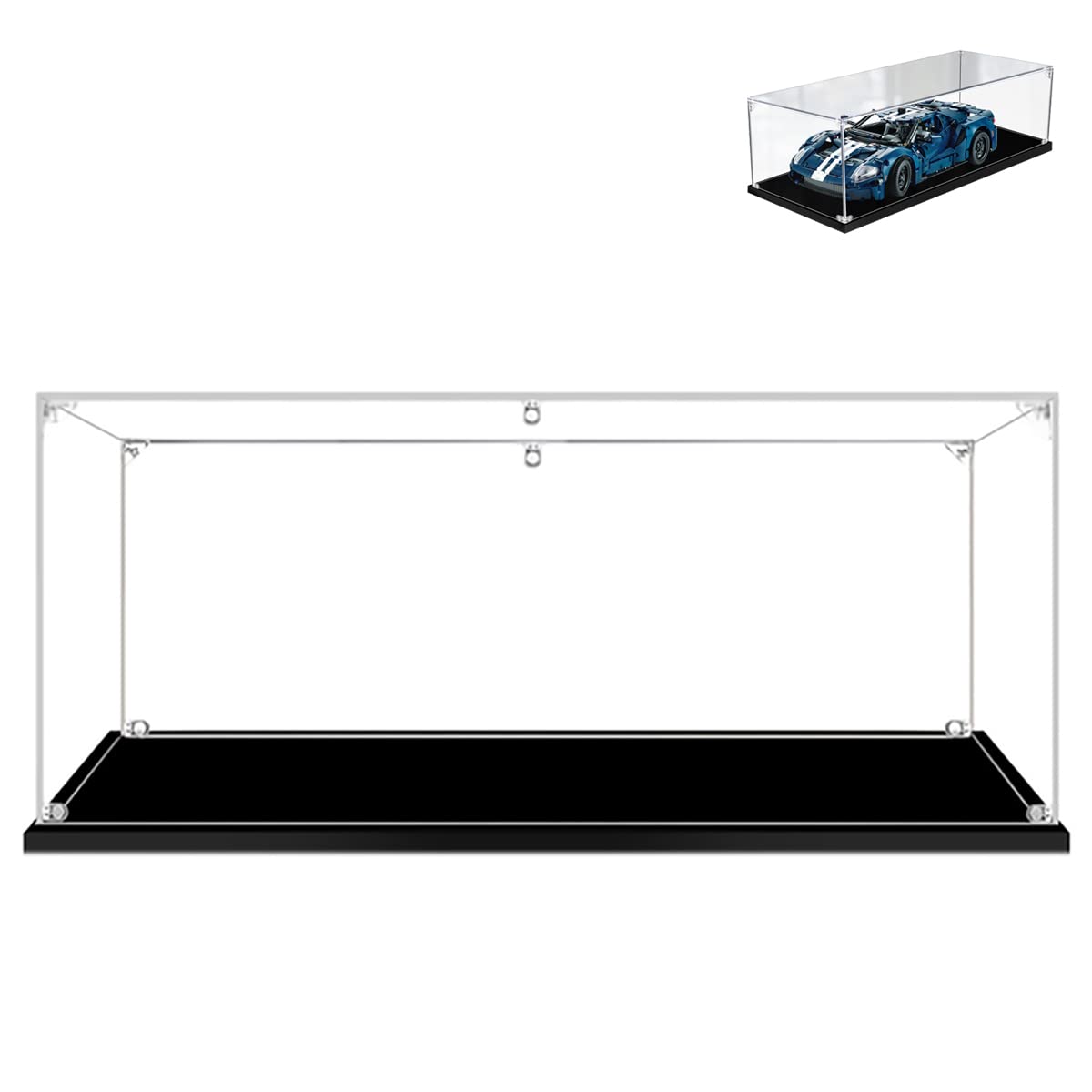 Hosdiy Display Case for (Ford GT 42154) Model - Acrylic Display Box Showcase for Lego 42154 - 45x25x15cm (Only Display Case)