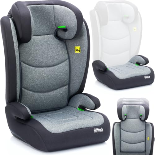 2IN1 Autositz Sitzerhöhung Kindersitz nach ECE R129 für Kinder von 100-150 cm höhenverstellbar Grau 2IN1 Autositz Sitzerhöhung Kindersitz nach ECE R129 für Kinder von 100-150 cm höhenverstellbar Grau