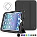 SEYMAC Stock for iPad Mini 1 2 3 Case,Three Layer Shock Proof Protective Case for Kids,Smart Cover Auto Sleep Wake & PU Leather Folio Stand Function for iPad Mini 1st, 2nd, 3rd Generation (Black)