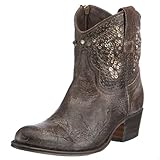 Frye Women's Deborah Studded Western Boot, Grey, 5.5