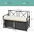 YITAHOME 70 Gallon Outdoor Storage Bench w/Cushion, Wicker Storage Deck Box w/Seat, All-Weather PE Rattan Storage Seating for Patio Furniture, Outdoor Cushions and Garden Tools -Black&Beige